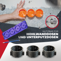 Bohrschablone 4-fach Light Ø6mm